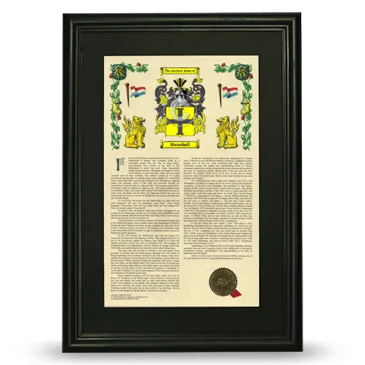 Marschall Deluxe Armorial Framed - Black