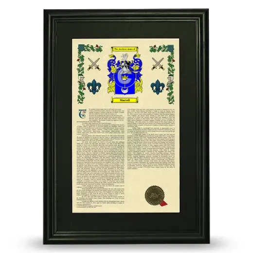 Martell Deluxe Armorial Framed - Black
