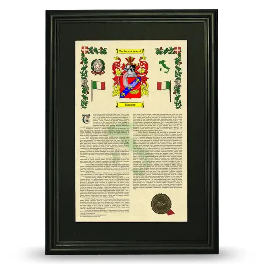 Mascar Deluxe Armorial Framed - Black
