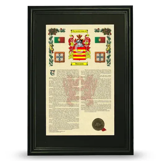 Mascaren Deluxe Armorial Framed - Black