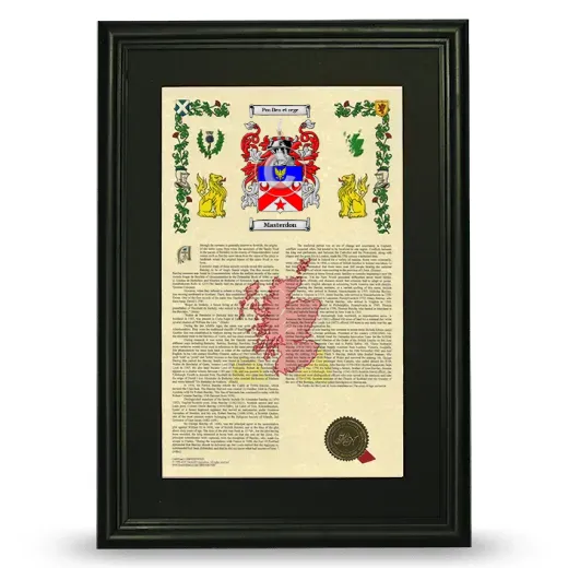 Masterdon Deluxe Armorial Framed - Black