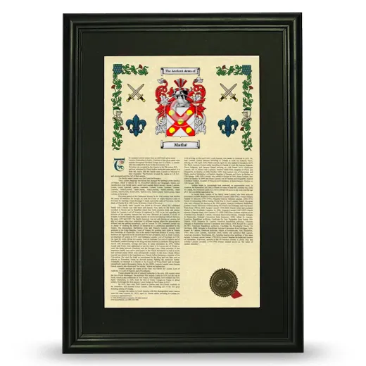 Mathé Deluxe Armorial Framed - Black