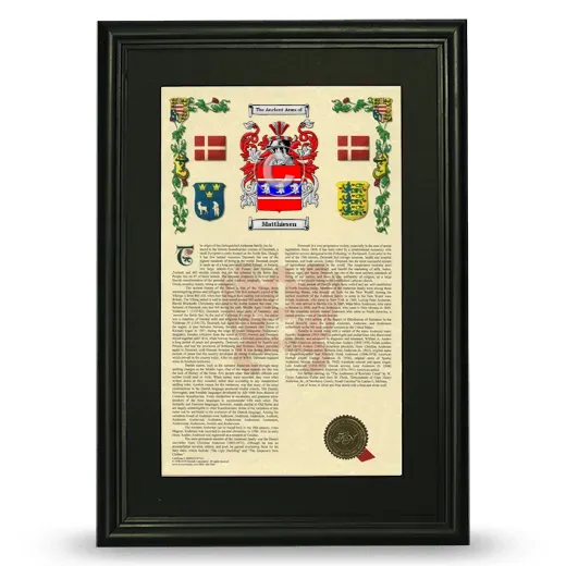 Matthiesen Deluxe Armorial Framed - Black