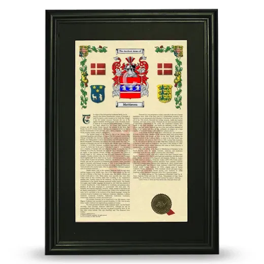 Mattiesen Deluxe Armorial Framed - Black