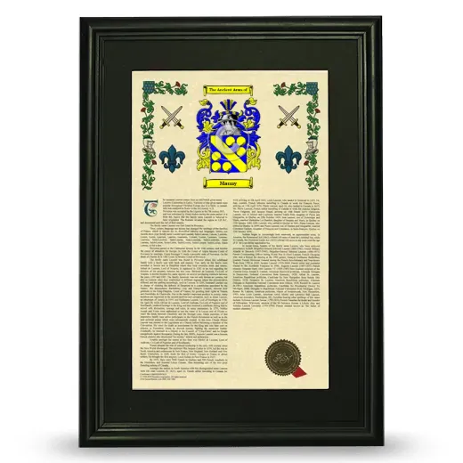 Mauny Deluxe Armorial Framed - Black