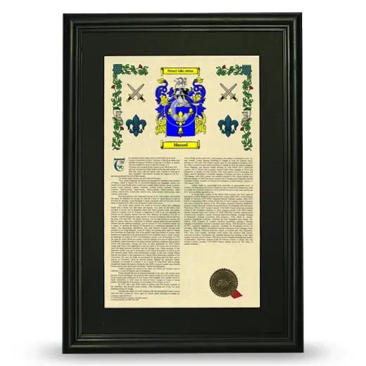 Maurel Deluxe Armorial Framed - Black