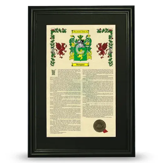 Mawgane Deluxe Armorial Framed - Black