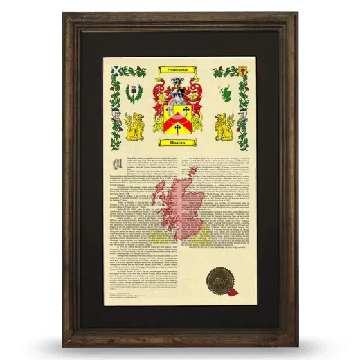 Maxton Deluxe Armorial Framed - Brown