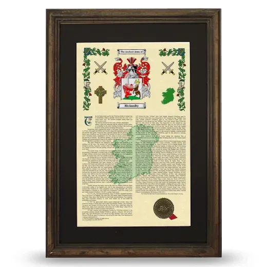 McAnulty Deluxe Armorial Framed - Brown