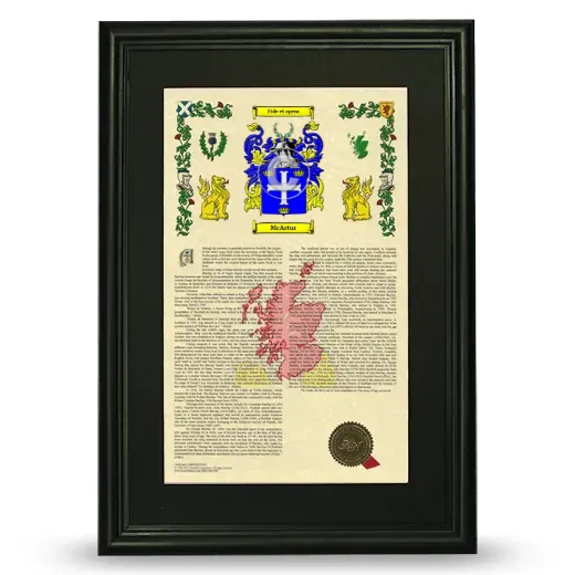 McArtur Deluxe Armorial Framed - Black
