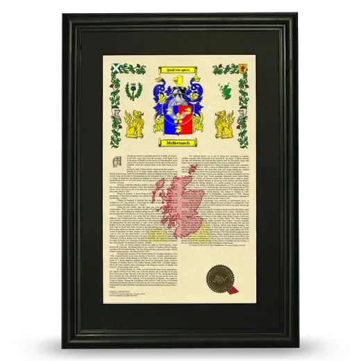 McBretnach Deluxe Armorial Framed - Black