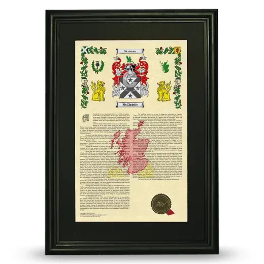 McChristie Deluxe Armorial Framed - Black