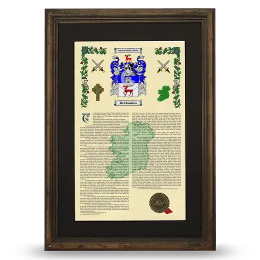 McClenahen Deluxe Armorial Framed - Brown