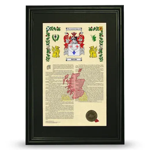 McCole Deluxe Armorial Framed - Black