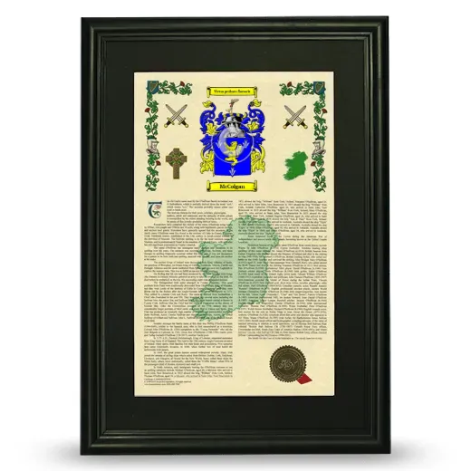 McColgan Deluxe Armorial Framed - Black