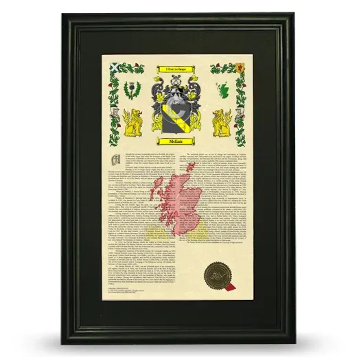 McEnir Deluxe Armorial Framed - Black