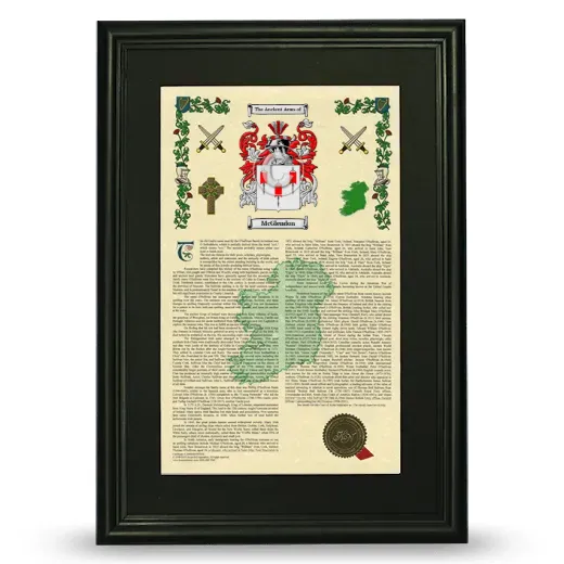 McGlendon Deluxe Armorial Framed - Black