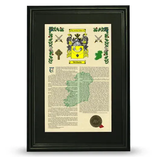McGlinchy Deluxe Armorial Framed - Black