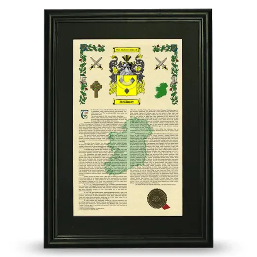 McGlinsey Deluxe Armorial Framed - Black