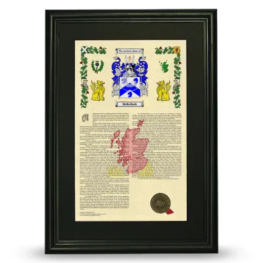 McKellock Deluxe Armorial Framed - Black