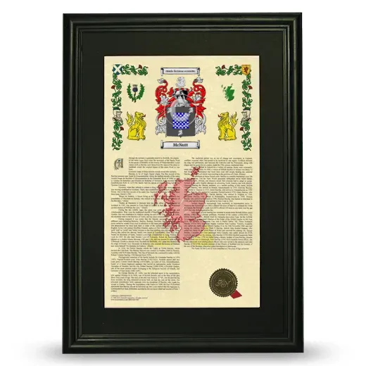McNutt Deluxe Armorial Framed - Black