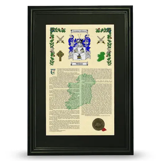 McQuay Deluxe Armorial Framed - Black