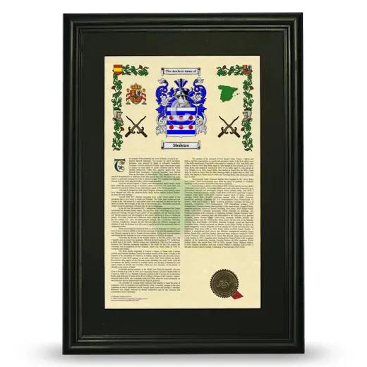 Medeiro Deluxe Armorial Framed - Black