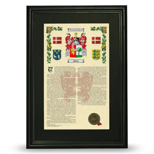 Meiers Deluxe Armorial Framed - Black