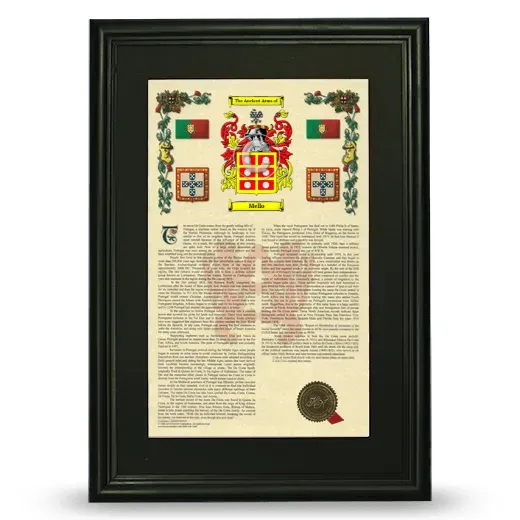 Mello Deluxe Armorial Framed - Black