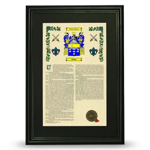 Melon Deluxe Armorial Framed - Black