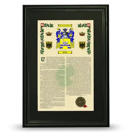 Melon Deluxe Armorial Framed - Black