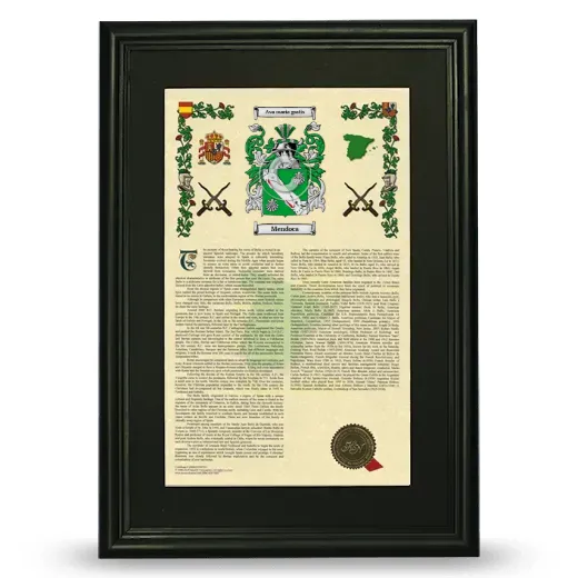 Mendoca Deluxe Armorial Framed - Black