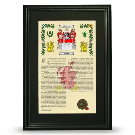 Menes Deluxe Armorial Framed - Black