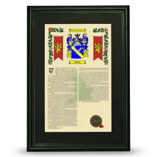 Merlyn Deluxe Armorial Framed - Black