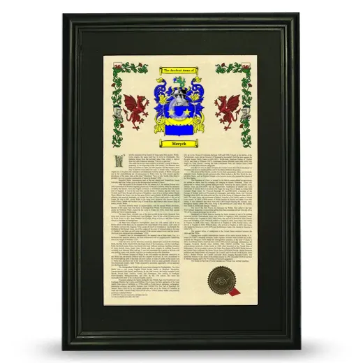 Meryck Deluxe Armorial Framed - Black