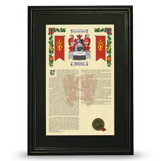 Michaelson Deluxe Armorial Framed - Black