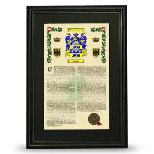 Michals Deluxe Armorial Framed - Black