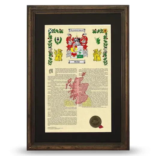 Michie Deluxe Armorial Framed - Brown