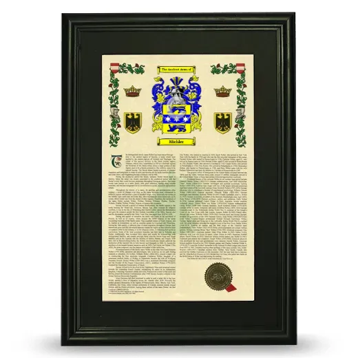 Michler Deluxe Armorial Framed - Black