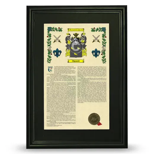 Mignault Deluxe Armorial Framed - Black