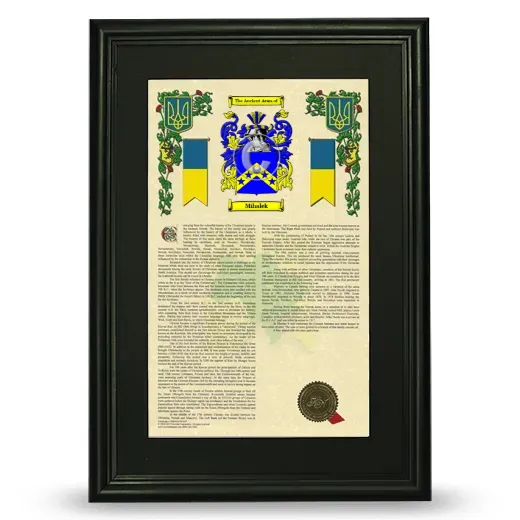 Mihalek Deluxe Armorial Framed - Black