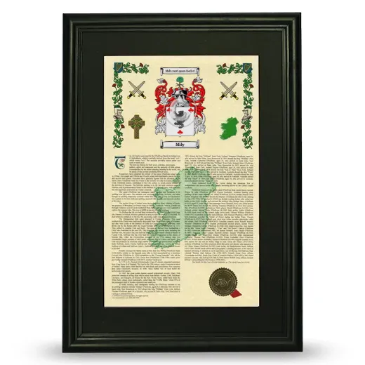 Mily Deluxe Armorial Framed - Black