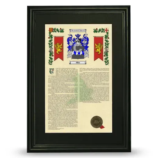 Mim Deluxe Armorial Framed - Black