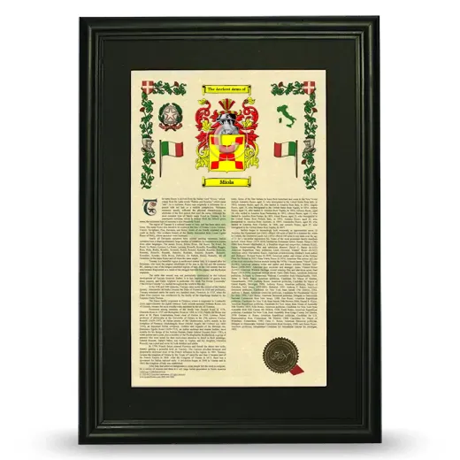 Miola Deluxe Armorial Framed - Black