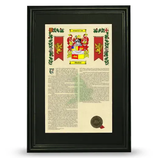 Mirabal Deluxe Armorial Framed - Black