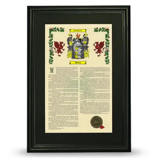 Mirven Deluxe Armorial Framed - Black