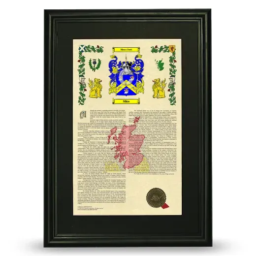 Mkie Deluxe Armorial Framed - Black