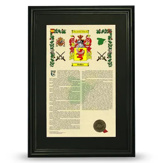 Modina Deluxe Armorial Framed - Black
