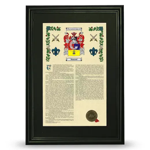 Monreal Deluxe Armorial Framed - Black