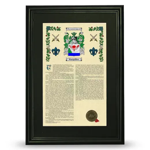 Montgolfiere Deluxe Armorial Framed - Black